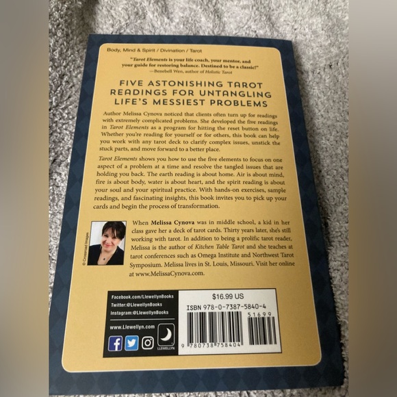 Tarot Elements: Five Readings to Reset Your Life Paperback book NEW - Picture 2 of 3
